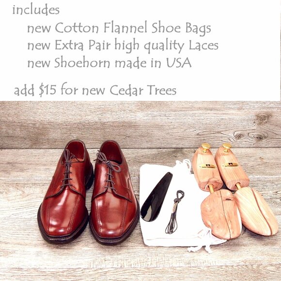 * NIB * $395 Allen Edmonds DAWSON 8.5 D Chili * Factory 2nds * add $15 new Trees main image 13